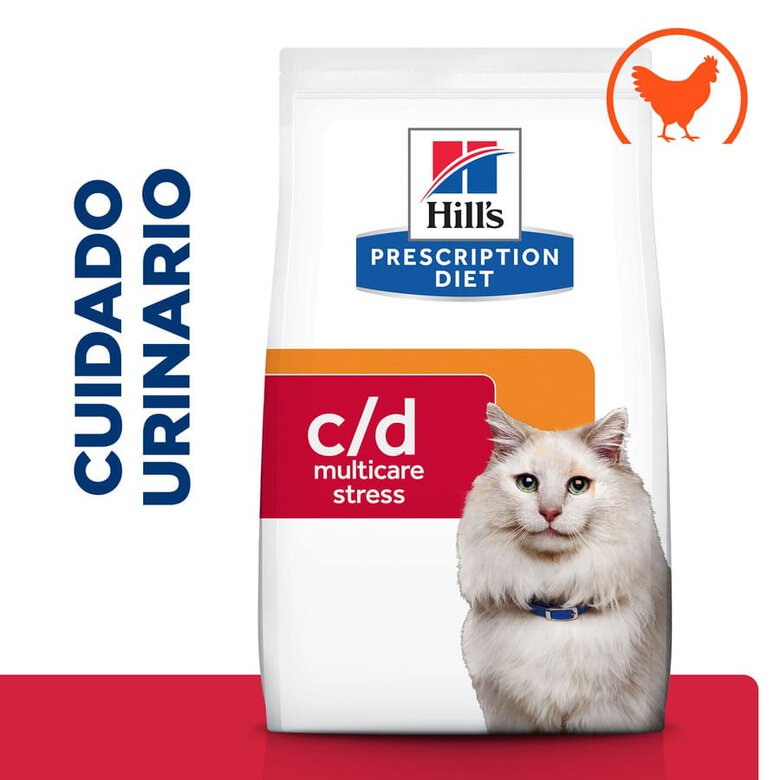 Hill's Prescription diet c/d Urinary Care frango ração para gatos, , large image number null